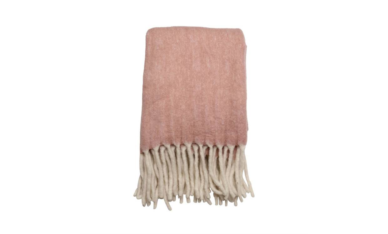MORGAN Pläd 130x170 Rosa