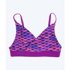 Fin Fun havfrue bikini top til piger uden flæser - Asian Magenta (Lilla)