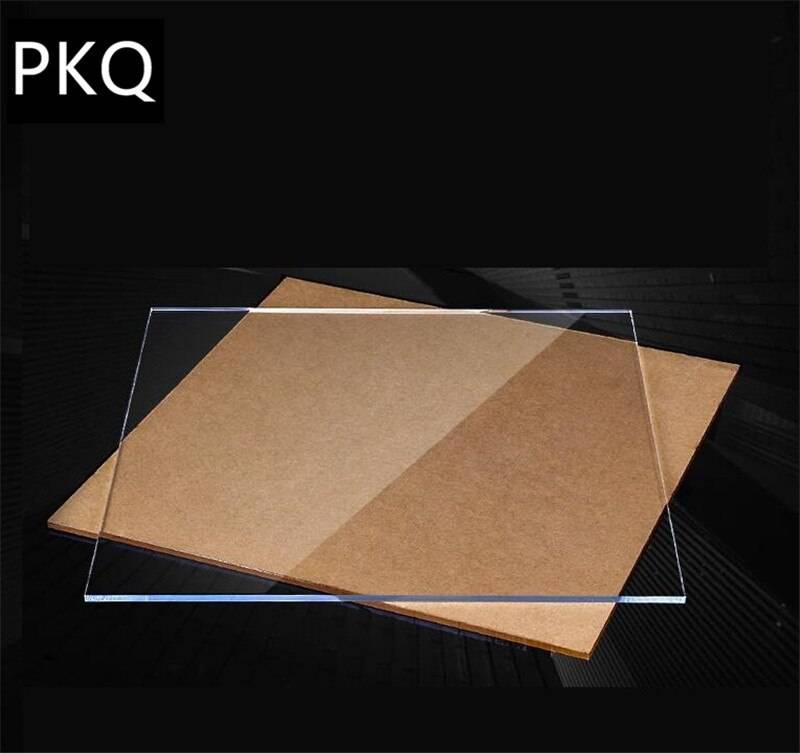 1mm/2mm 2 x 2cm/6 x 6cm 10 st liten akrylskiva klar transparent extruderad plexiglasskiva organisk polymetylmetakrylat - 2mm tjocka / 4 x 4cm