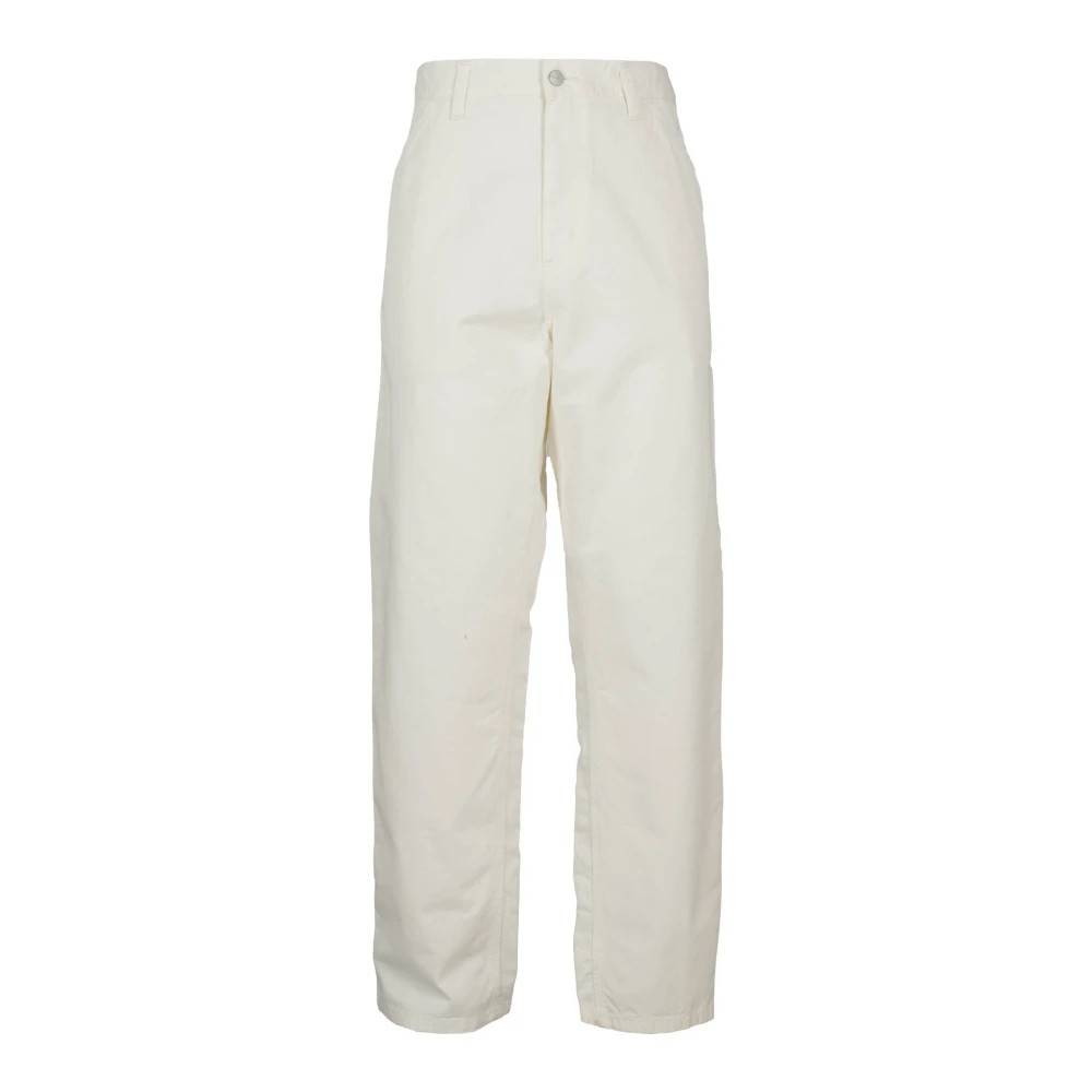 Carhartt Wip Single Knee Pant - Bukser - Herre - Hvid - W34 - Bomuld