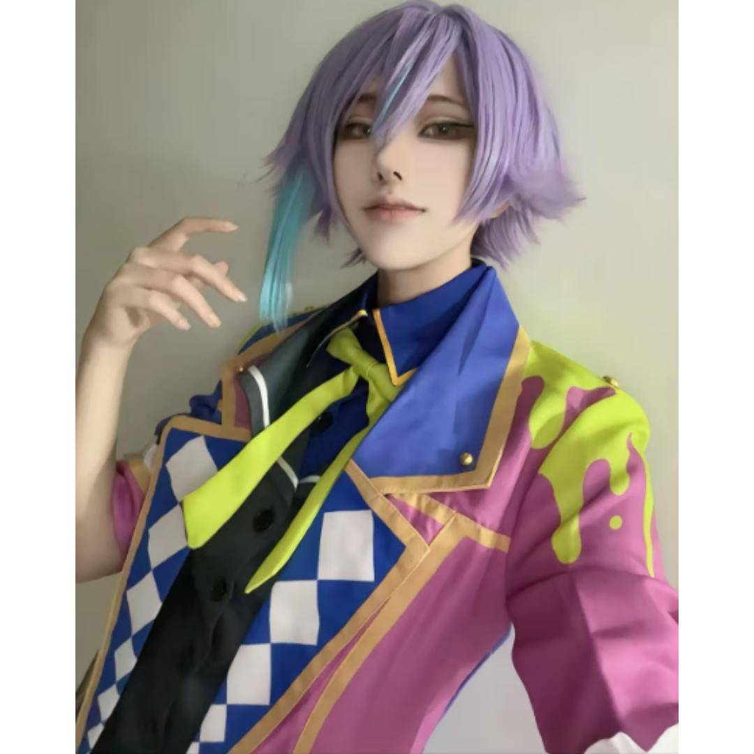 Kamishiro Rui Color Stage Project Sekai Cosplay Fjäder Underland × Showtime Scen halloweenfest Kostym Kappa Kamishiros Peruk cm black