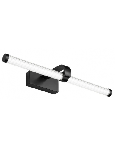 Badeværelseslampe i aluminium og kunststof B40 cm 9W LED - Sort