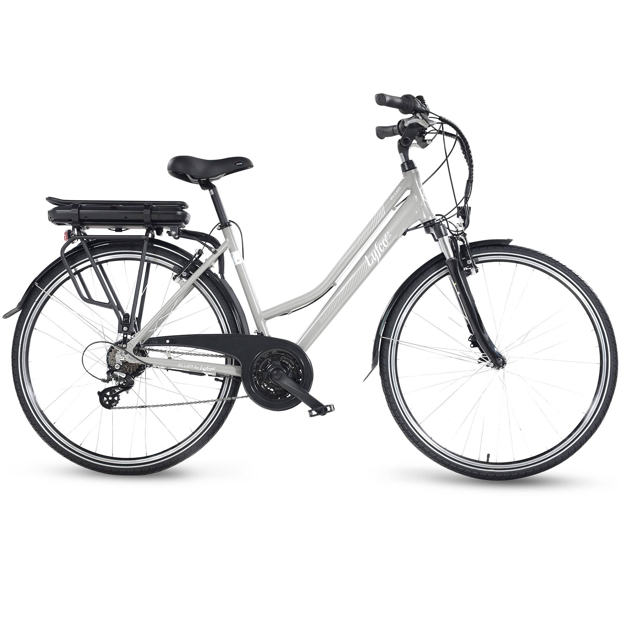 Elcykel Dam 28 - 21 växlar | 250W - 10,4Ah | Lyfco Ellen
