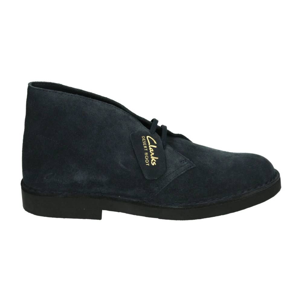 Clarks - Blå Mocka Desert Boot Evo Skor Skor - Herr - 42 EU - Mocka