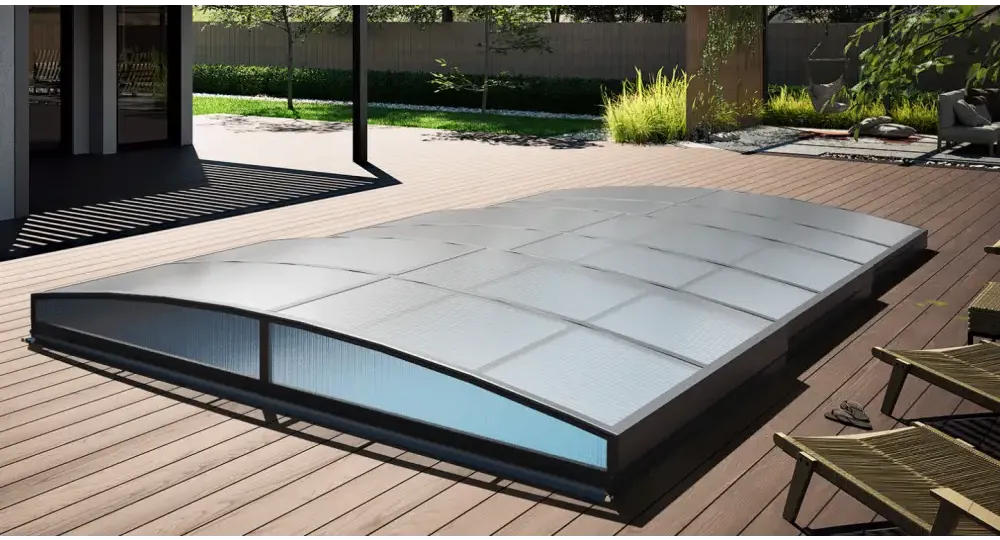 Pooltak Albixon Sydney 3.5×6 (Enkelskena, Antracit)
