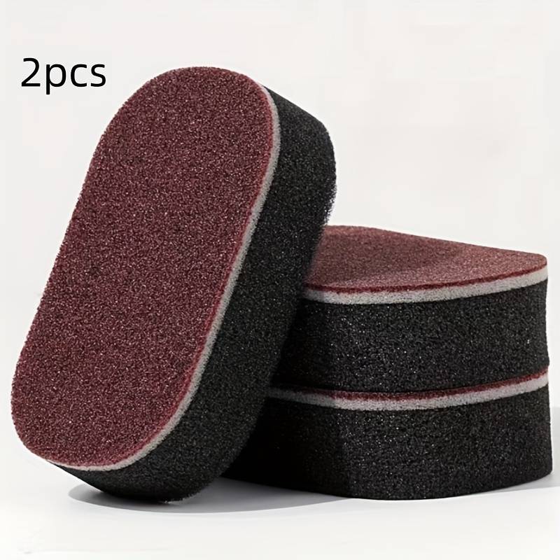 TEMU 2/8pcs Kitchen Cleaning Emery Sponge Wipe Thick Dual-sided Dishwashing Sponge Wipe Rust And Cleaning Sponge Wipe