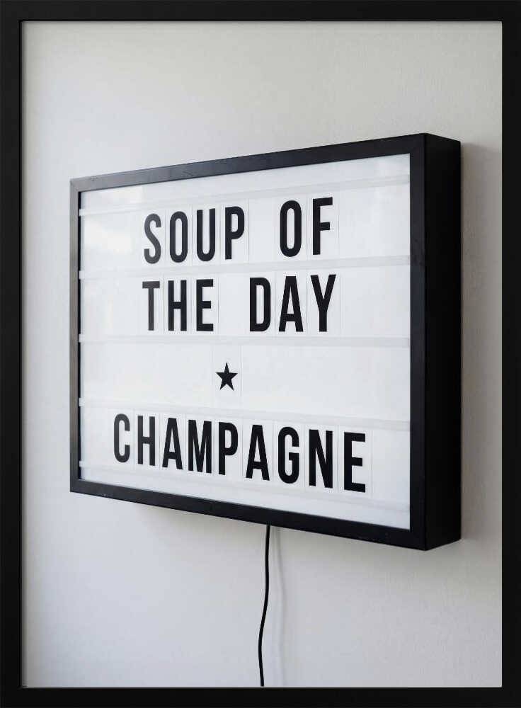 Soup of the Day Sign Poster - 70x100 cm / 28x40″