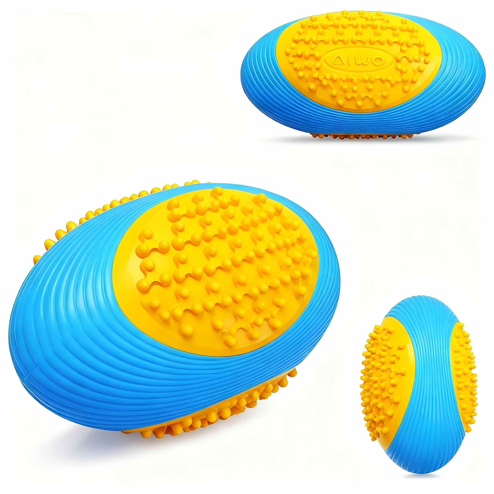 Indestructible Squeaky Dog Toy For Aggressive Chewers - Tough Tpr Dog Toy For Large Medium Dogs - Interactive Water & Pool Toys For Teeth Cleaning