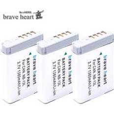 3x nb -13l nb 13l nb13l batteri + lcd dubbel laddare för canon powershot g5 x g5x g7 x mark ii g7x g9 x g9x sx720 hs - 3 batterier