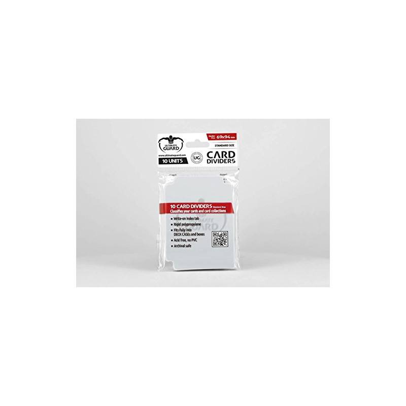 Ultimate Guard Standard Size Card Dividers (Pack of 10, Transparent)