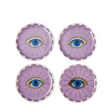 Set Of 4 Fleur Coasters