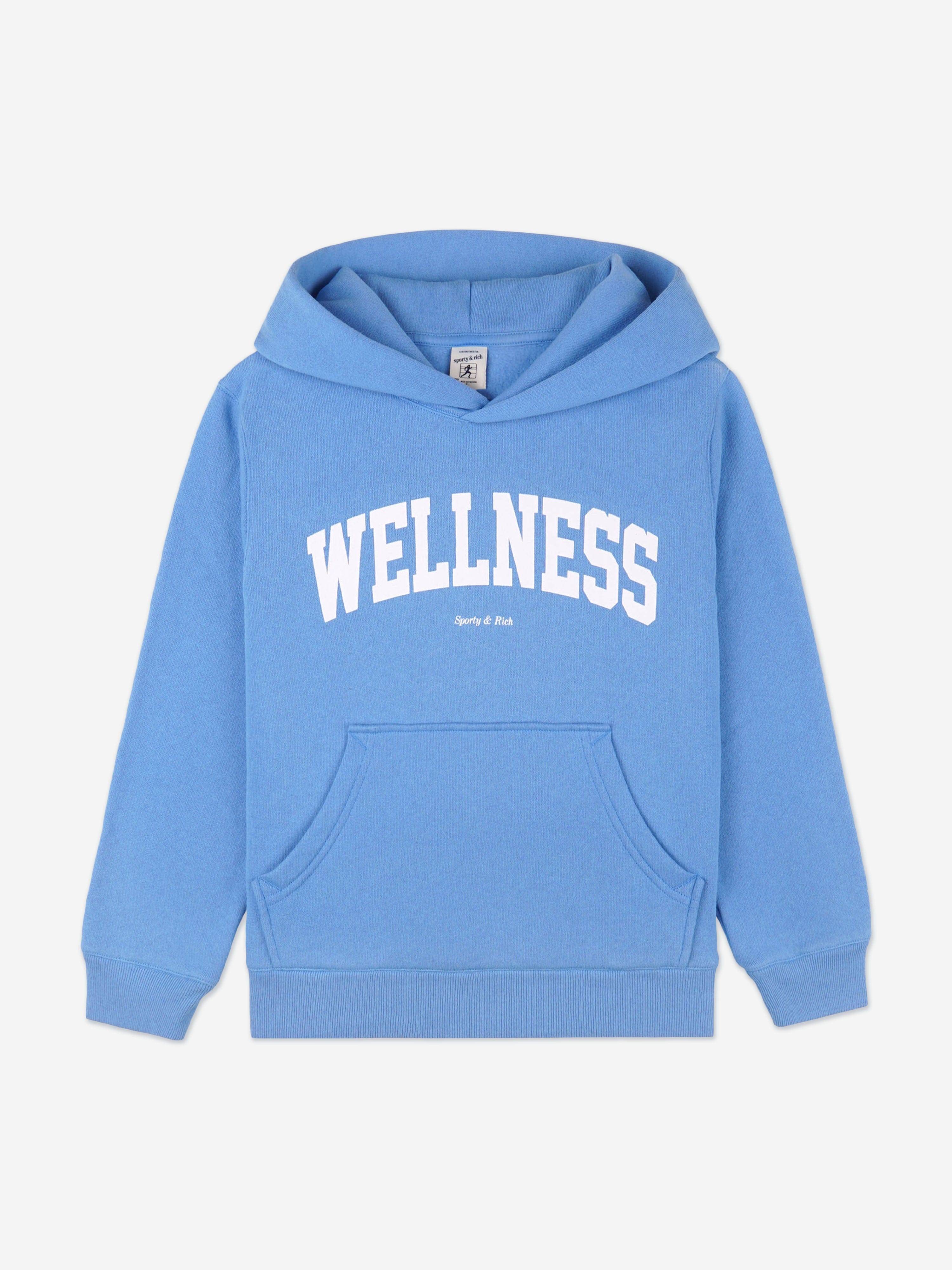Sporty & Rich Kids Wellness Ivy Hoodie in Blue - Blue / 6 - 8 Yrs (6 - 8 Yrs)