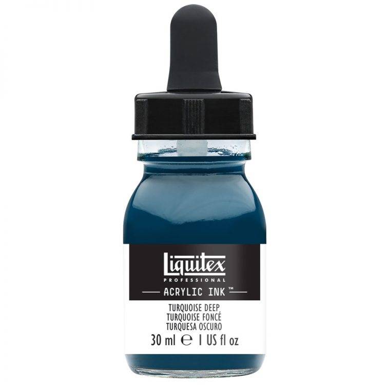 Acrylic Ink: Turquoise Deep (30ml)