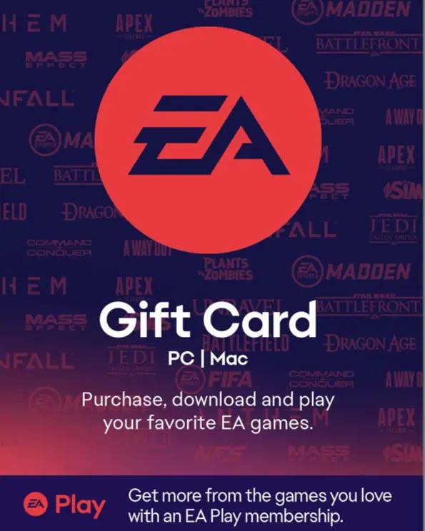 EA Play $25 USD Gift Card (US) - Digital Code.