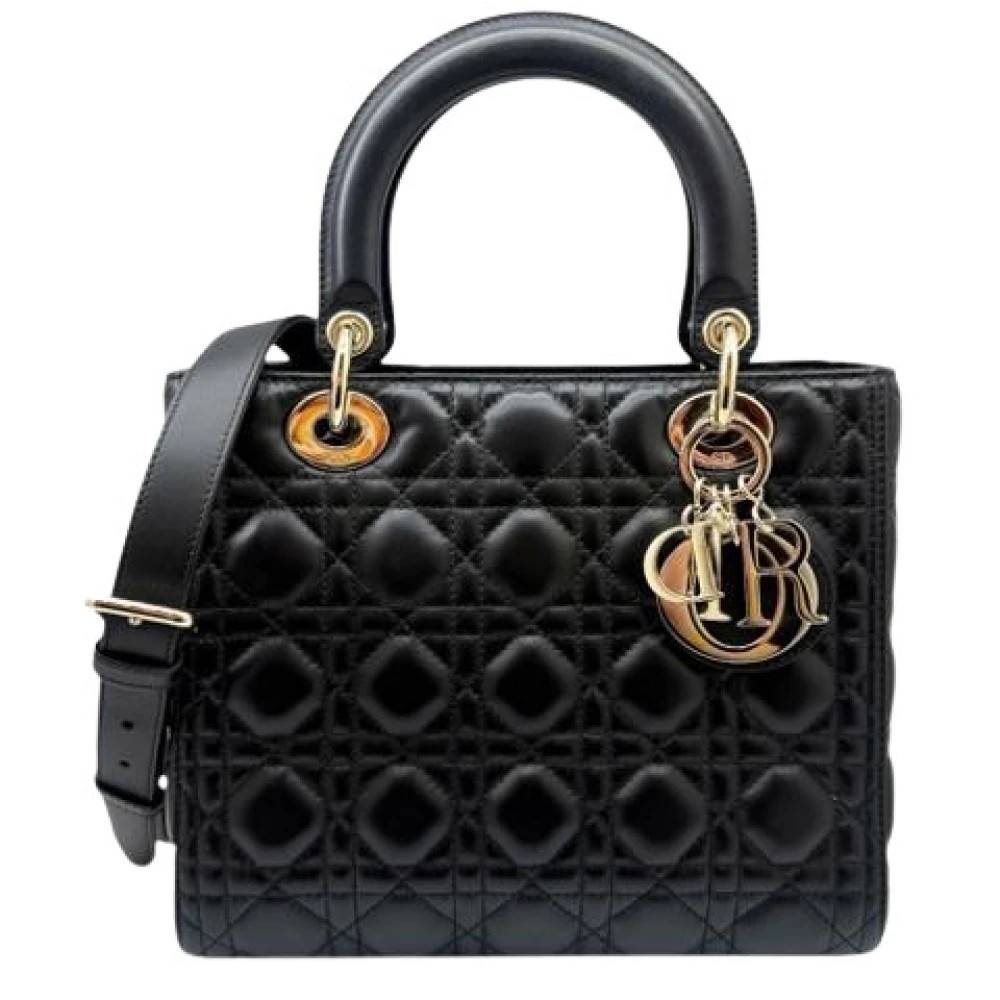 Dior Vintage Pre-owned Laeder dior-tasker - Vintage - Dame - Sort - ONE SIZE -