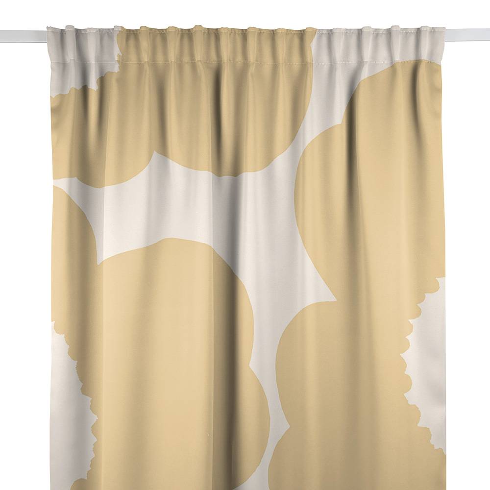Marimekko Iso Unikko Beige Satin Gardin