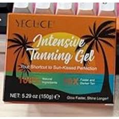 Intensive Tanning Gel, 150g Natural Premium Tanning Accelerator Cream För Hudmörkning, Solbäddskräm Effektiv i Solsängar & Utomhussol, Solbränna Achieve Cream Solkräm utan SPF