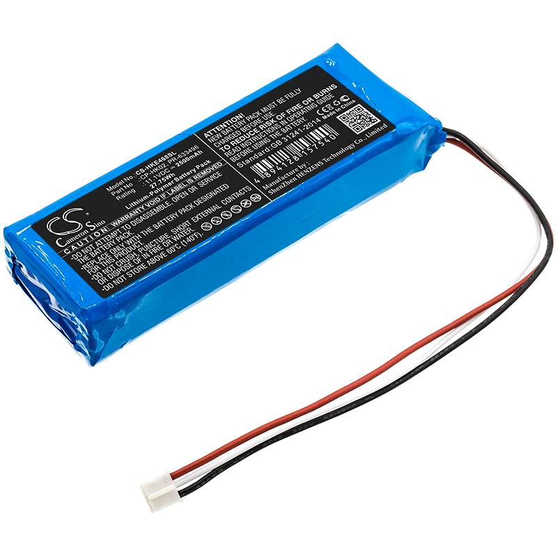 Batteri for Harman/Kardon JN14BKH00468, Onyx, TL150409 PR-633496 11.1 V 2500 mAh Li-Polymer