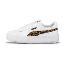 Women's Puma Lily Platform Leo's Trainers, White, Size 39, Shoes - Black - 39