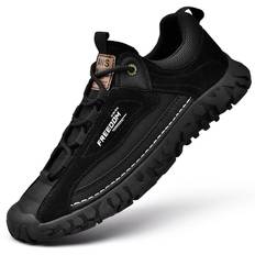 38-45 Pig Leather Boots Men Shoes Comfortable Ankle Boots for Men Casual Shoes Moccasins Men Casual Shoes 45 svart