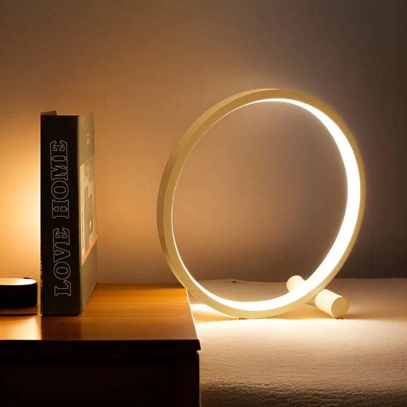 Halo Glo Bordslampa: Elegant LED-belysning med touchkontroll - Vit / Kallt vitt