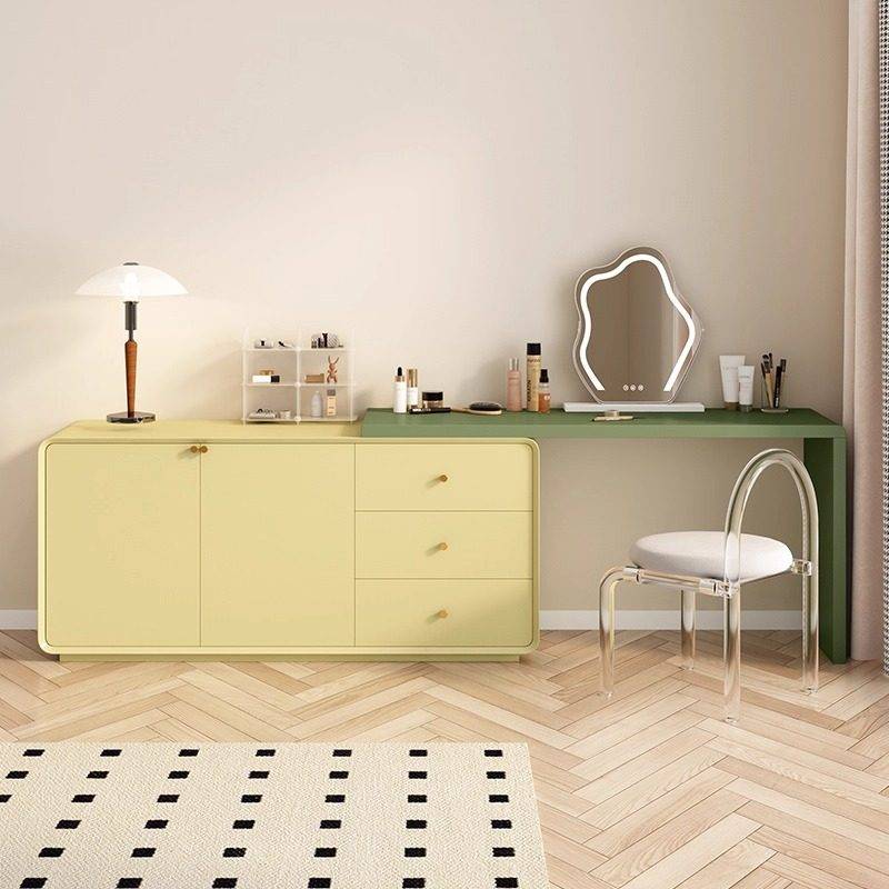 Decorations Storage Vanity Desk European Diamond Lounges Dressing Vanity Desk Standing Essentials Coiffeuse De Chambre Furniture