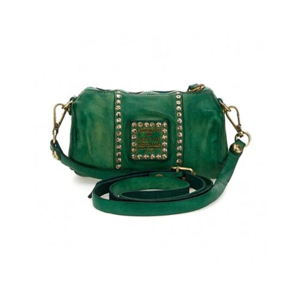 Campomaggi Kura Small Crossbody Bag - Tasker - Dame - Grøn - ONE SIZE - Bomuld