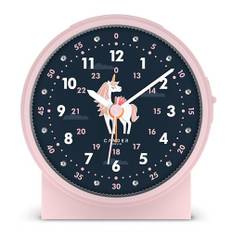 Cander Berlin MNU 1209 M Kinderwecker lautlos Einhorn Licht Snooze Beleuchtung analog Jungen Mädchen Kinderzimmer Wecker Kinder