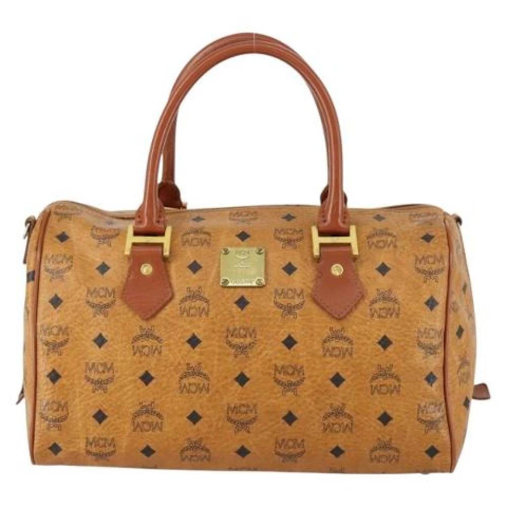 MCM Pre-owned Pre-owned Canvas Håndtaske - Vintage - Dame - Brun - ONE SIZE -