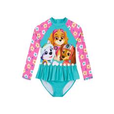 Character Karakter Paw Patrol Skye Langærmet Blomster Tryk Badedragt