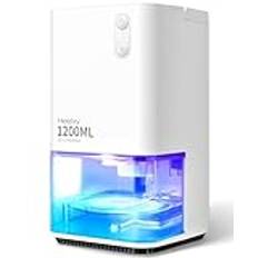 Home Humidity Dehumidifier,Heelay® 1200ml Electric Dehumidifier with Ultra Quiet and Auto Shut Off 7 Colorful LED Portable Mini Dehumidifier for Wardrobe Bathroom Wardrobe Camper Home Bedroom