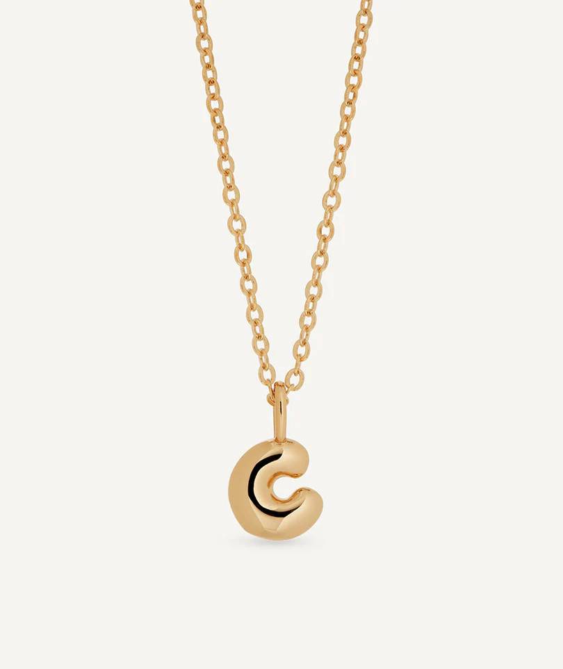VIDAL & VIDAL Bokstav C Halsband (Guld)