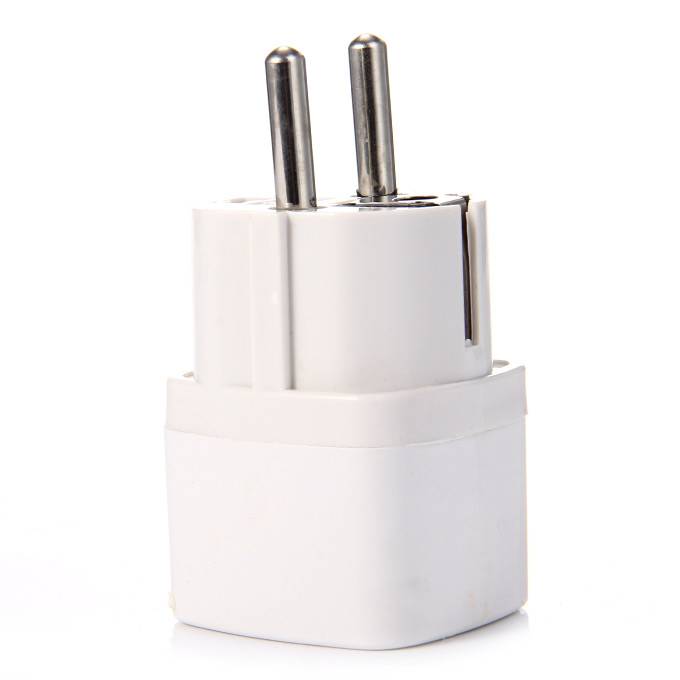 Universal Adapter UK US AU to EU AC Power Socket Plug Travel Adapter Converter Charger 2PCS