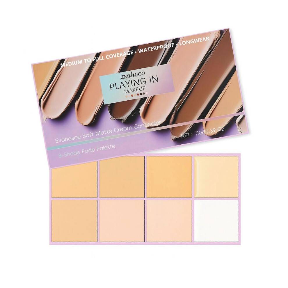 (2PCS, C) Soft Mist Gradient Concealer Palette Covers facial blemishes, acne marks, freckles, and tear troughs Concealer and contouring palette