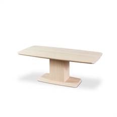 Skovby SM244 / SM267 sofabord - 130 x 65 cm - Bordplade: Massiv hvidolieret eg