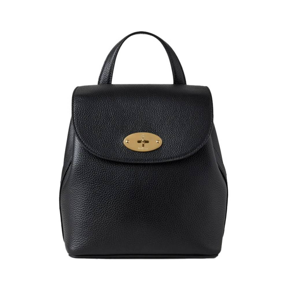 Mulberry Klassisk Sort Læder Rygsæk - Tasker - unisex - Sort - ONE SIZE - Læder
