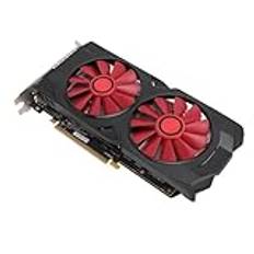 Spelgrafikkort, RX580 8GB GDDR5 256bit Tyst Dual Kylfläkt PCIe Gaming Grafikkort, med PCI Express 2.0 16X Kortplats, PCB-material, för Stationär PC