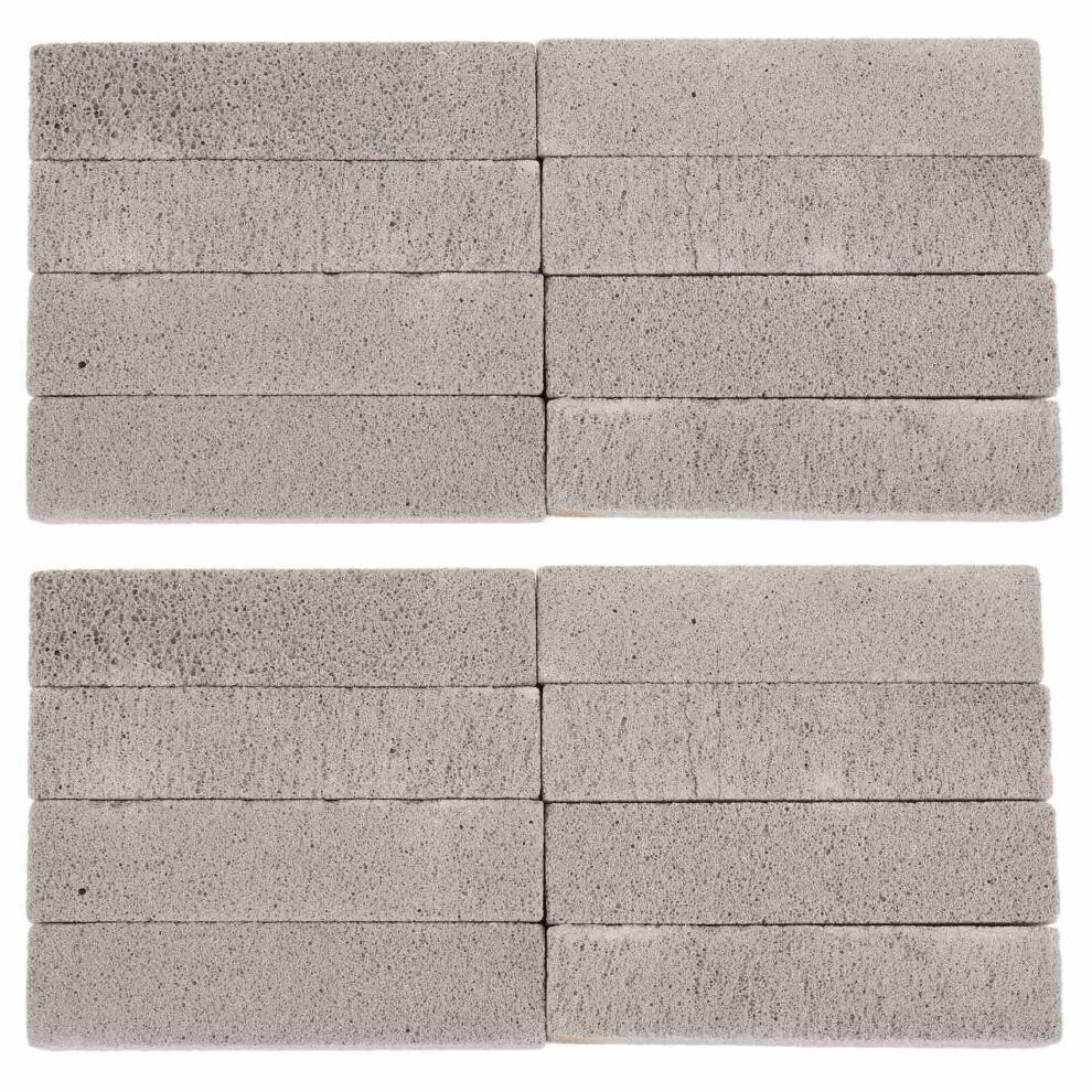 16 Pieces Pumice Stones for Cleaning Pumice Scouring Pad Grey Pumice Stick Cleaner for Removing Toilet Bowl Ring Bath