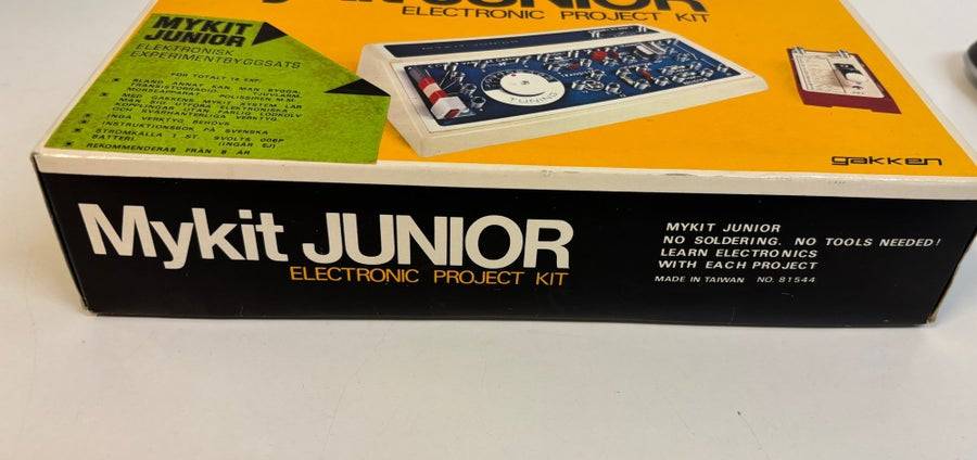 Gakken Mykit Junior – Elektronisk experimentbyggsats – Retro 70/80-tal – Med kar
