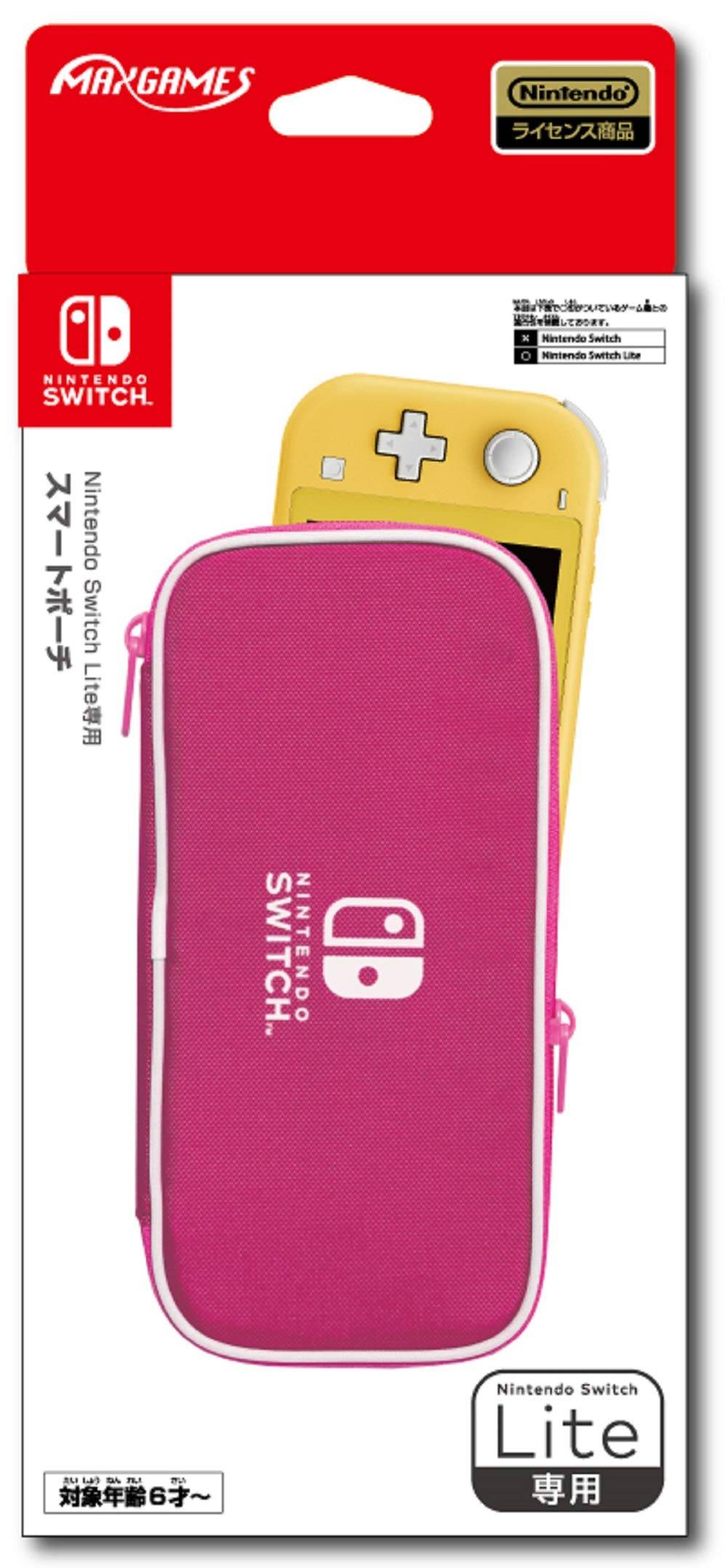 Licensed Smart Pouch for Nintendo Switch Lite [Nintendo Product] (Pink) rosa