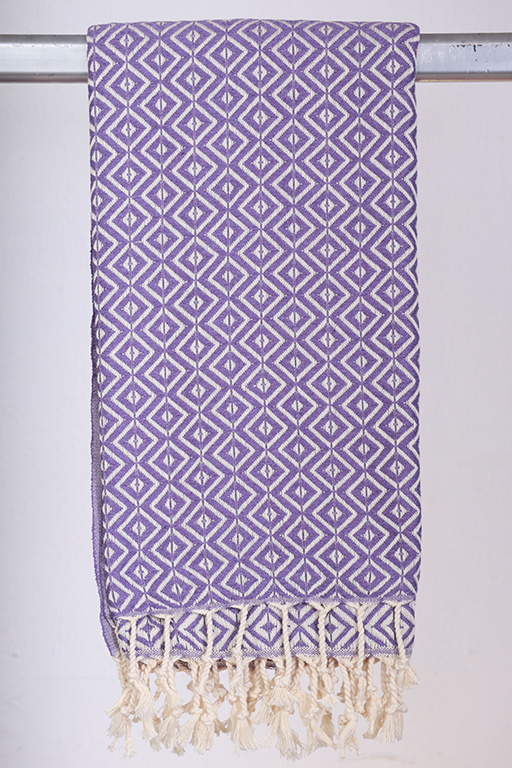 Hamam Jenny Diamond Lilla - 200 * 220 cm Sengetæppe
