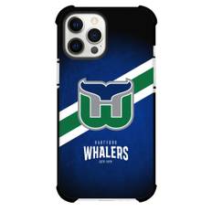 NHL Hartford Whalers Phone Case For iPhone Samsung Galaxy Pixel OnePlus Vivo Xiaomi Asus Sony Motorola Nokia - Team Logo Stripe Background