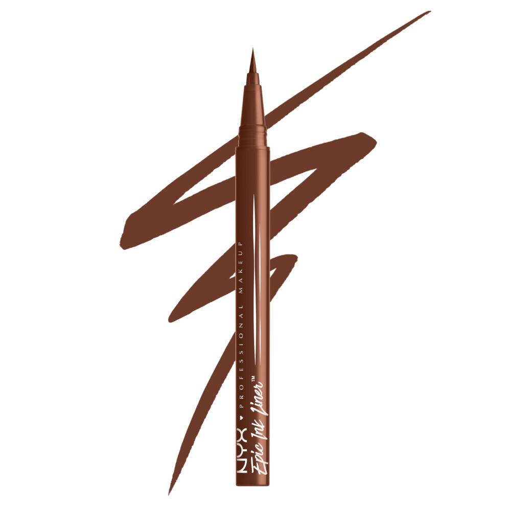 NYX PROFESSIONAL MAKEUP Epic Ink Liner Vattentt flytande eyeliner med Vegan Formula - Graham Cracker (Ljusbrun Matt)