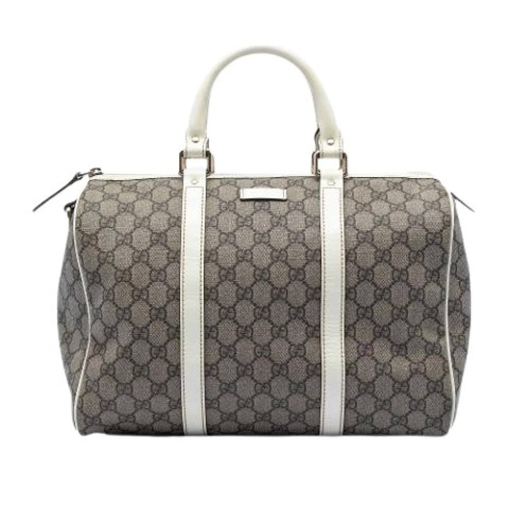 Gucci Vintage Pre-owned Boston Bag - Vintage - Dame - Beige - ONE SIZE - Læder