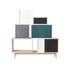 Muuto Stacked Acoustic Panel - Sort Melange / Large