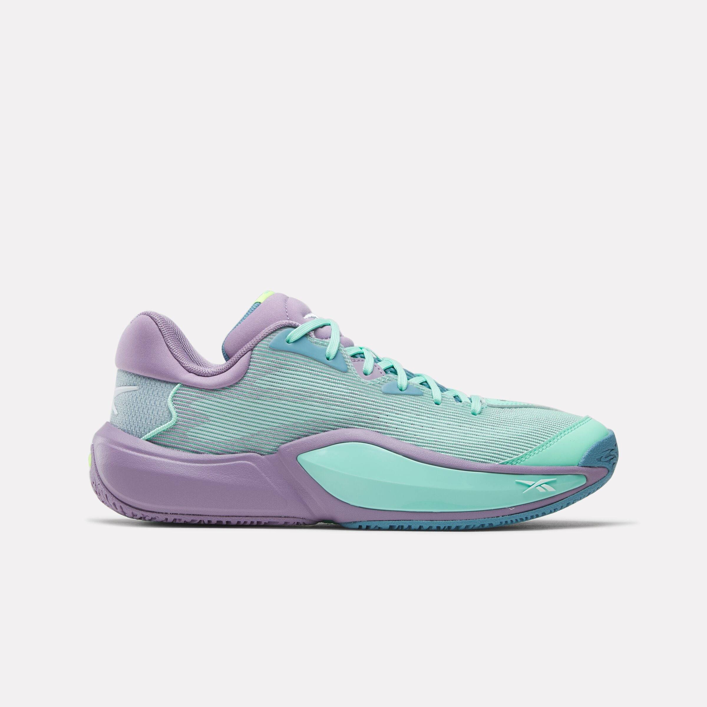 Reebok - Engine A 26 SE Basketball Shoes, Atomic Aqua/Dream Purple/Warped Blue, Size: 46