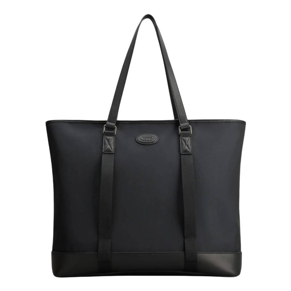Tod's Stof- og lædertaske - Tasker - Herre - Sort - ONE SIZE - Læder