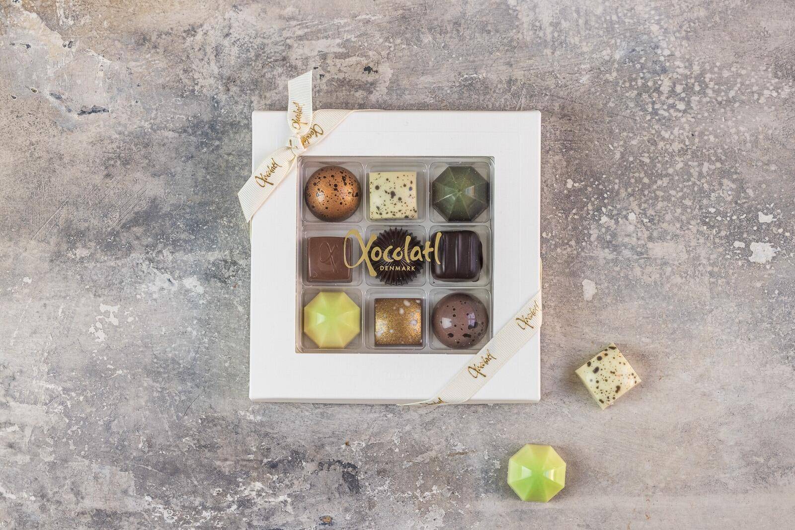 Xocolatl Premier Cru 9 Fyldte Chokolader.