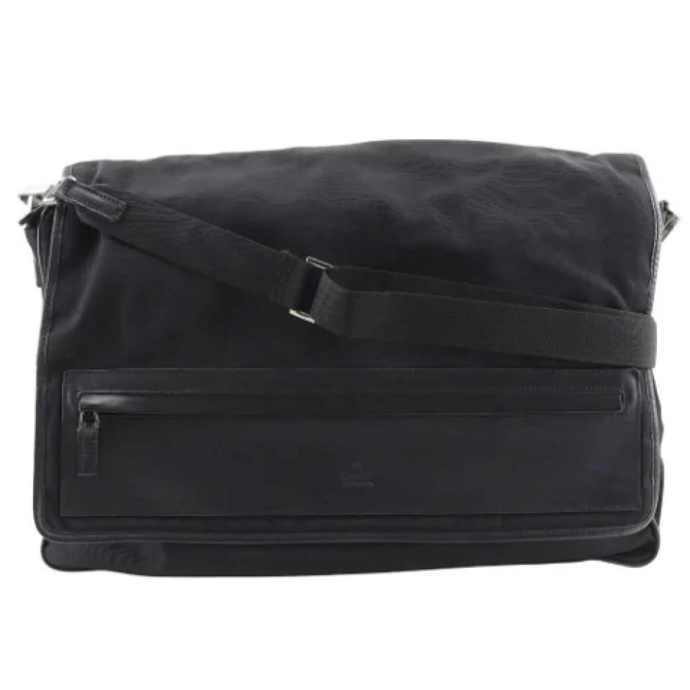 Gucci Vintage Pre-owned Canvas skuldertasker - Vintage - Dame - Sort - ONE SIZE - Uld
