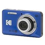 KODAK Pixpro FZ55-16 megapixel digitalkamera, 5X optisk zoom, 2,7 LCD, optisk bildstabilisator, 720p full HD-video, litiumjoner – blå